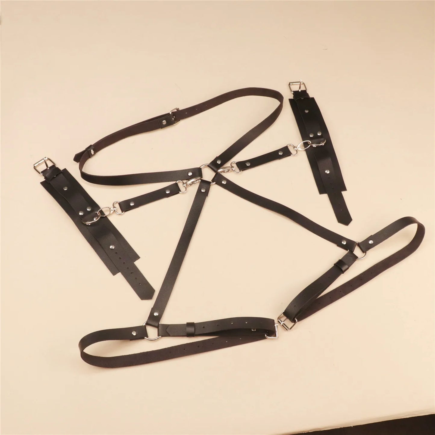 Cuir Cuisse Menottes Sangle