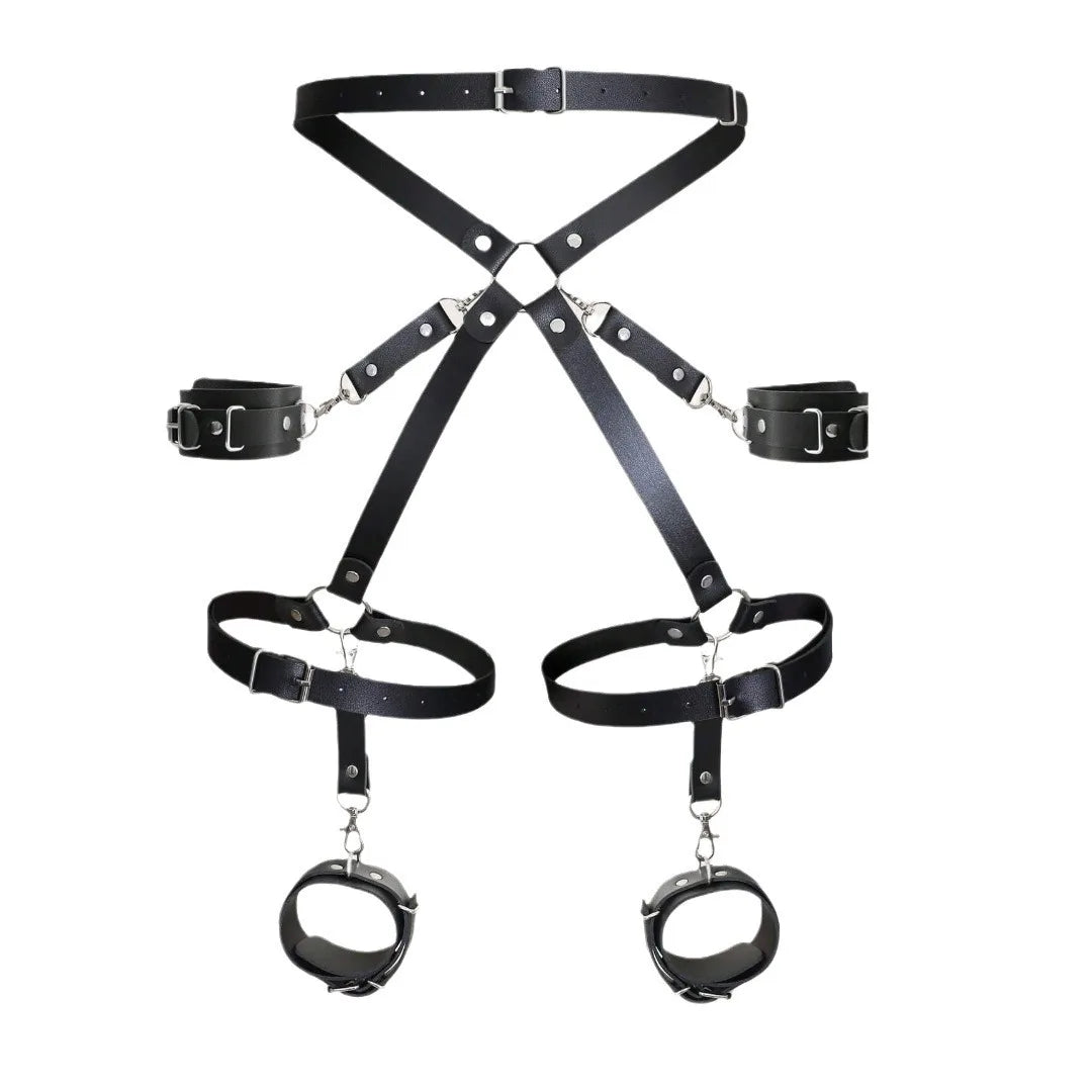 Cuir Cuisse Menottes Sangle